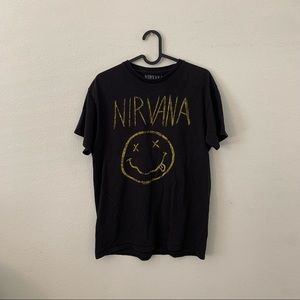 Black Nirvana graphic tee